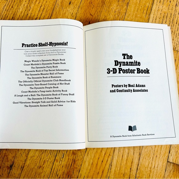 Dynamite Magazine Scholastic 3D Poster Book ALL 6 Posters Neal Adams NO GLASSES - Picture 2 of 10